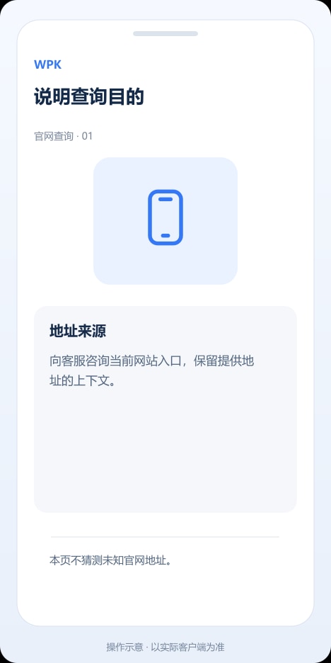 WPK 说明查询目的操作示意