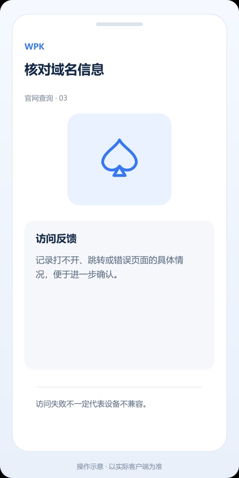 WPK 核对域名信息操作示意